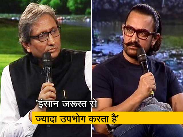 NDTV युवा में बोले आमिर खान, सदियों से इंसान प्रकृति का दोहन कर रहा है