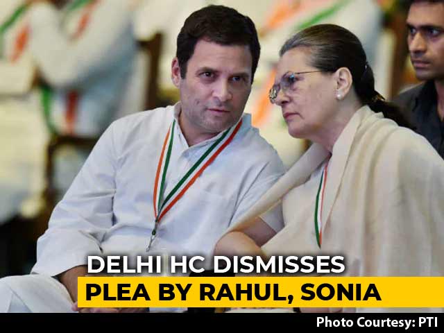 Sonia Gandhi, Son Rahul's Request In Tax Case Rejected By High Court