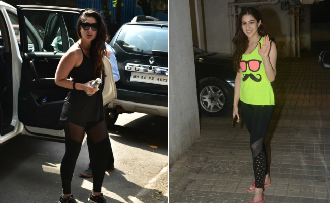 Glam Up Your Workout Gear With Sheer Leggings Like Kareena Kapoor And Sara Ali Khan
