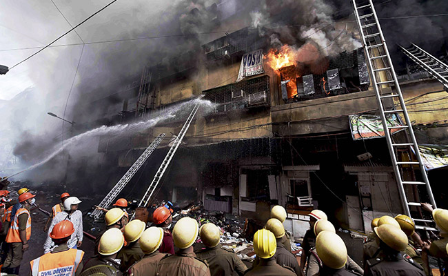 17 Hours On, Kolkata Market Fire Still Rages; Safety Norms Under Scanner