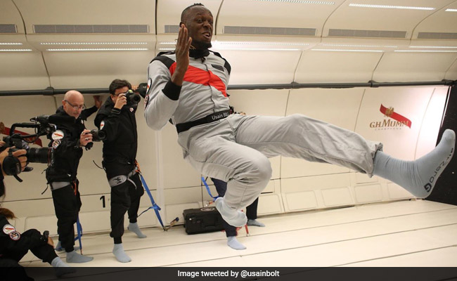 Usain Bolt Wins Another Race. The Twist - It Was On A Zero-Gravity Flight