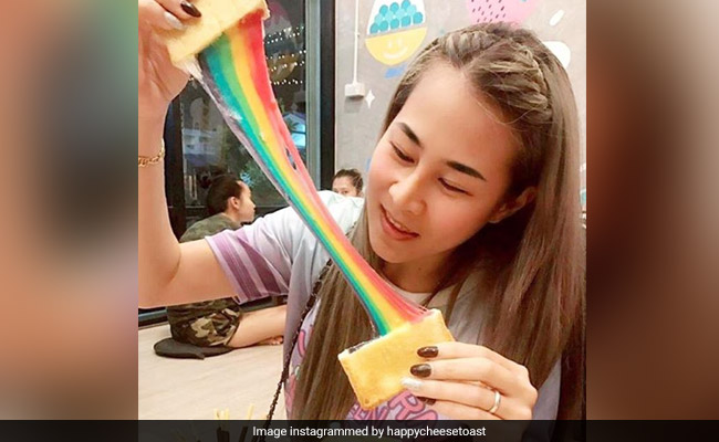 This Rainbow Grilled Cheese Sandwich Is All The Rage In Bangkok!