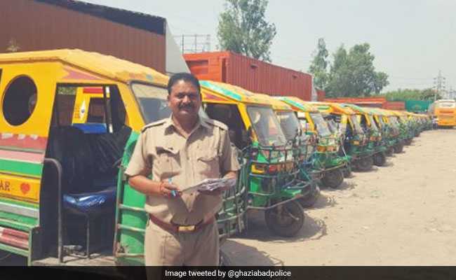 1,186 Errant Vehicles Seized In Ghaziabad In Four Hours In Special Drive