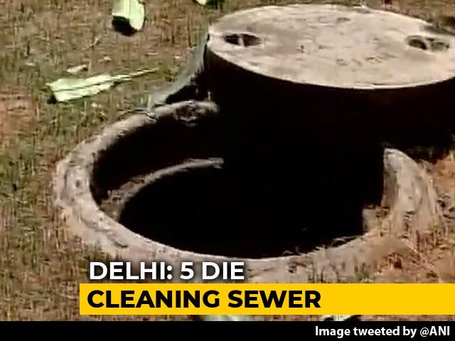 5 Men Suffocate While Cleaning Sewer In Delhi