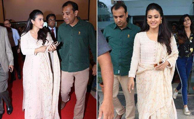 Kajol Proves That A Neutral Ethnic Suit Is The Perfect Daywear