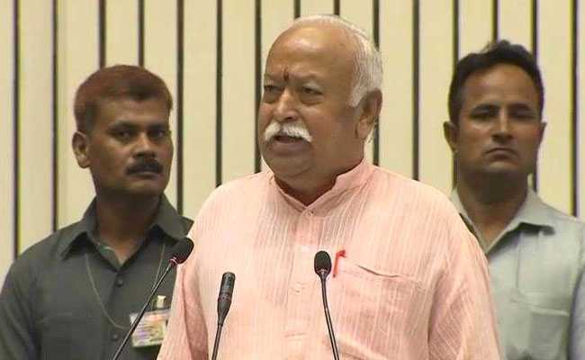 RSS Work Incomparable, Chief Mohan Bhagwat Says At Mega Event