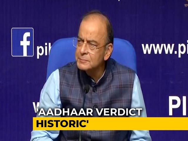 Aadhaar Helped Centre Save Rs. 90,000 Crore Annually, Says Arun Jaitley