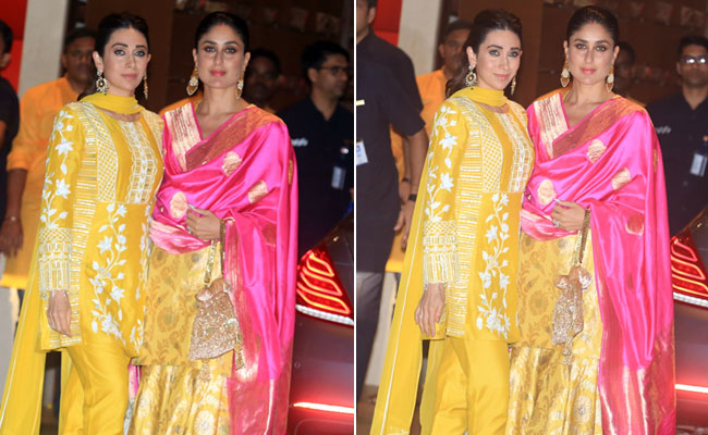 Ganesh Chaturthi 2018: Karisma And Kareena Kapoor Ended Up Wearing The Exact Same Shade Of Yellow