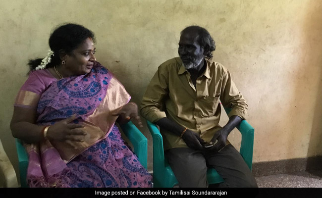 Tamil Nadu BJP Chief Shows Up At Assaulted Auto Driver's Home With Sweets