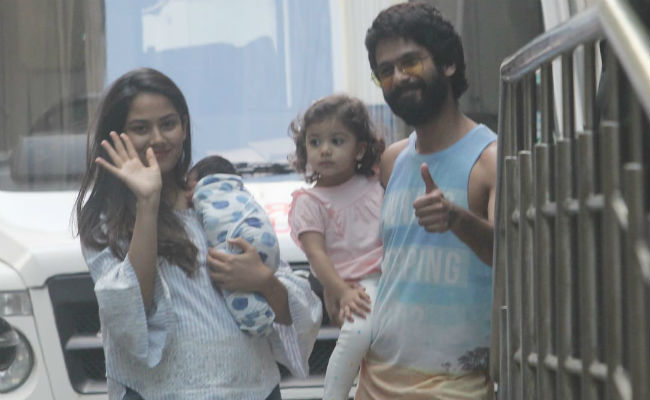 Shahid Kapoor, Mira And Misha Take Baby Zain Home. See Pics
