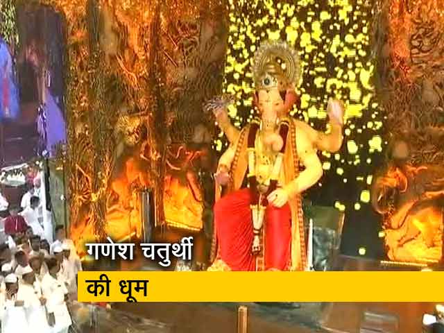 गणेश चतुर्थी की धूम, बप्पा के दरबार में श्रद्धालु लगा रहे हाजिरी