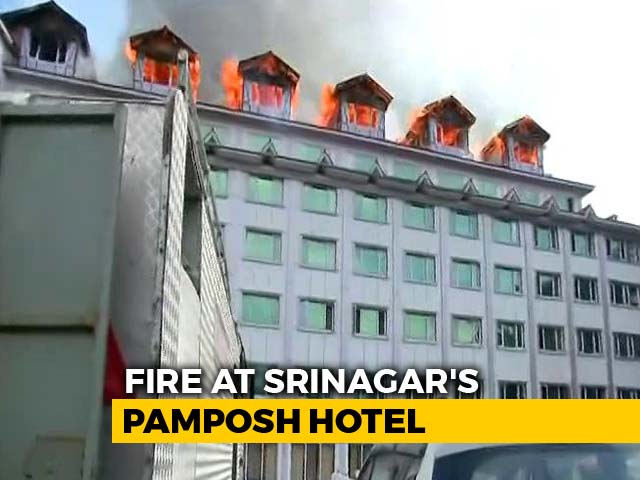 Fire Breaks Out At Six-Storey Hotel In Srinagar's Busy Regal Chowk