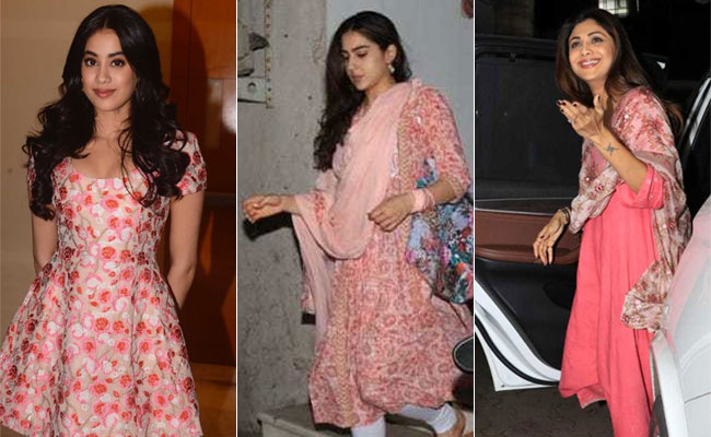 The Day Shilpa Shetty, Janhvi Kapoor And Sara Ali Khan Picked Pink