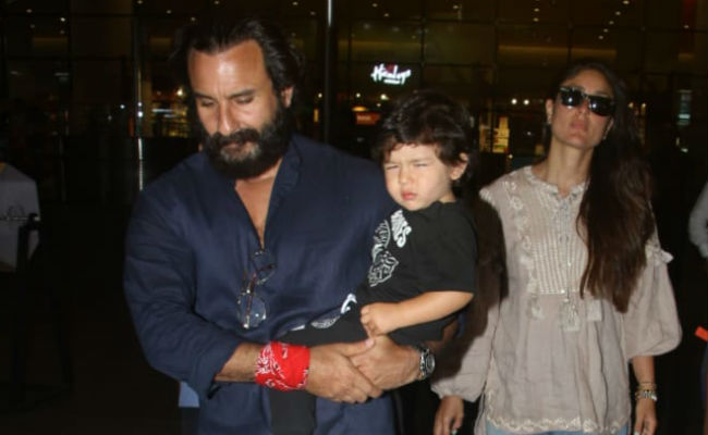 Kareena Kapoor, Saif Ali Khan And Taimur Return From Maldives Vacation