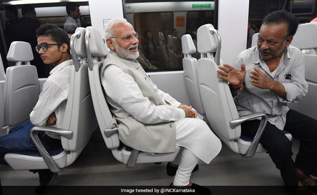 "High Fuel Prices Modi<i>ji</i>?" Congress Takes Dig At PM After Metro Ride