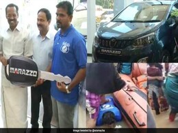 Anand Mahindra Gifts Marazzo MPV To Fisherman Who Helped People In Kerala Anand Mahindra Gifts Marazzo MPV To Fisherman Who Helped People In Kerala