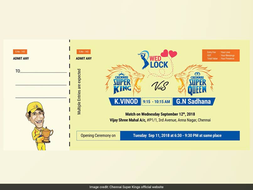 Chennai Super Kings Fan Shows His Love For Club With A Unique Marriage Invite