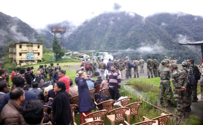 Army, Air Force Evacuate 100 Tourists From Landslide-Hit North Sikkim
