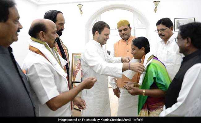 Former Telangana Rashtra Samithi Leader, Husband Join Congress
