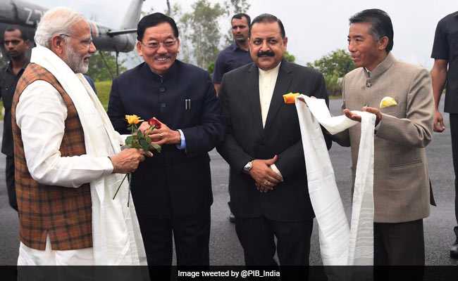 PM Modi Lands In Sikkim, To Inaugurate State's First Airport Today