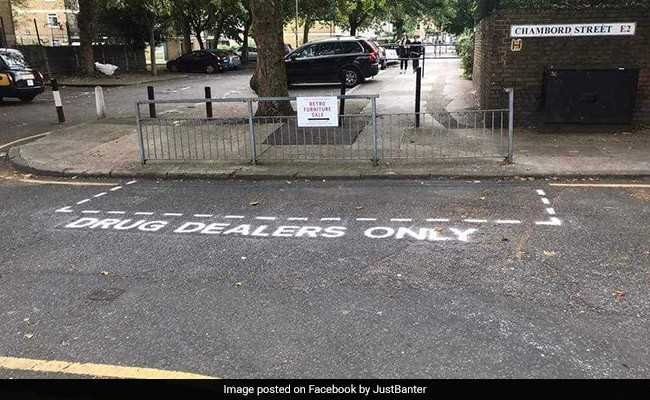 Fed-Up, Street Artists Erect Road Signs To Shame London Drug Dealers