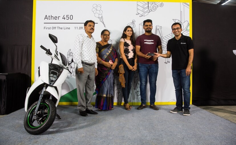 Ather 450 Electric Scooter Deliveries Commence In Bengaluru Ather 450 Electric Scooter Deliveries Commence In Bengaluru