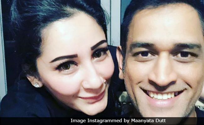 When 'MSD' Met 'MSD': Maanyata Dutt Shares Pic With Cricketer Mahendra Singh Dhoni