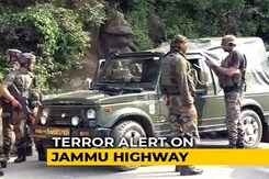 Suspected Terrorists Open Fire Near Police Post On Jammu-Srinagar Highway Suspected Terrorists Open Fire Near Police Post On Jammu-Srinagar Highway