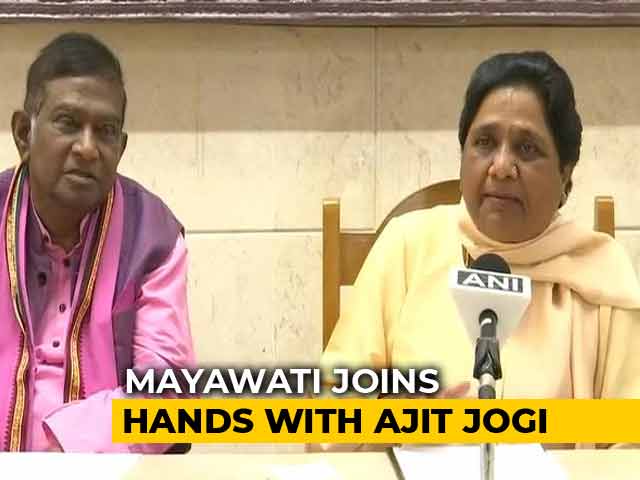 Mayawati Snubs Congress, Allies With Ajit Jogi For Chhattisgarh Polls