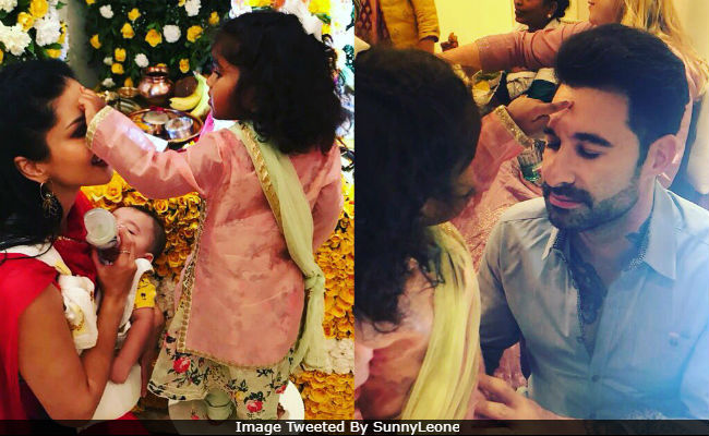 Nisha Kaur Weber, Sunny Leone And Husband Daniel's 'Gift From Heaven.' See Their Ganesh Chaturthi Pic