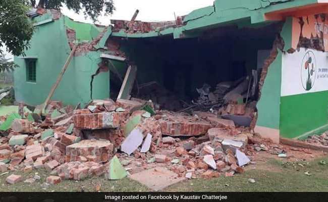 Trinamool Congress Office In West Bengal's Birbhum Destroyed By Explosion