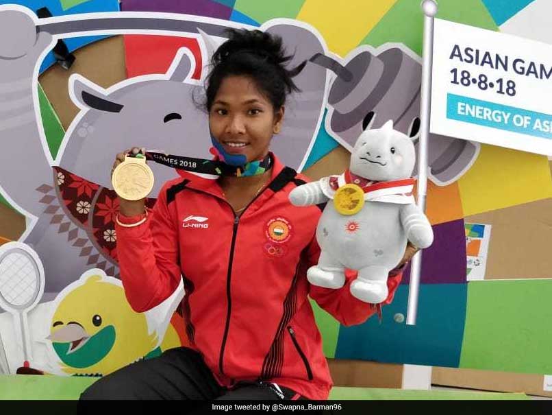 Watch: Asian Games Gold Medallist Swapna Barman Shows Her Watch: Asian Games Gold Medallist Swapna Barman Shows Her
