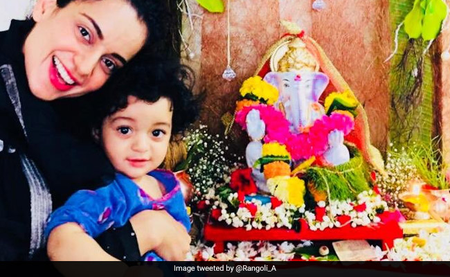 Ganesh Chaturthi 2018: Kangana Ranaut And Nephew Prithvi Raj Set Off The Cuteness Alarm