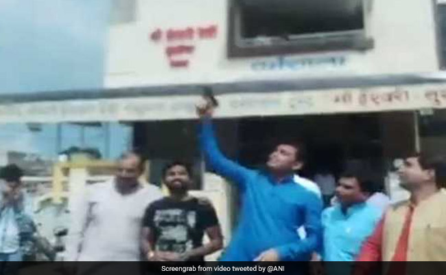 Video: BJP Youth Leader Celebrates Birthday By Firing Gun In The Air