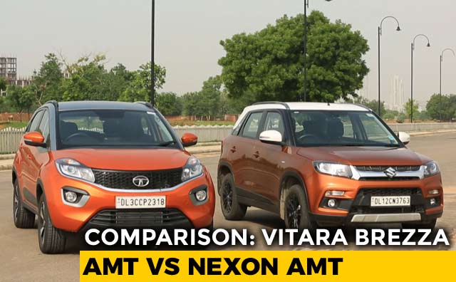 Maruti Suzuki Vitara Brezza AMT vs Tata Nexon AMT Comparison Review
