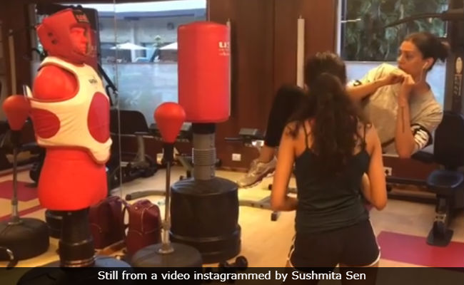 Sushmita Sen Doubles As Daughter Renee's Kick-Boxing Coach. Awesome Much?