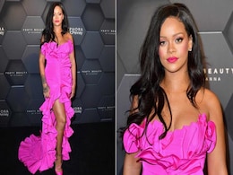 Rihanna Is A Vision In Pink For Fenty's Anniversary Rihanna Is A Vision In Pink For Fenty's Anniversary