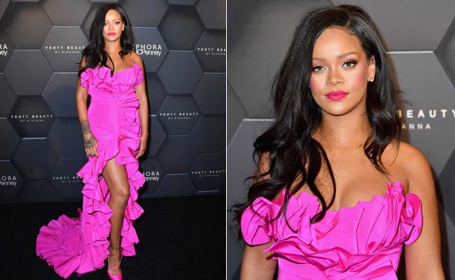 Rihanna Is A Vision In Pink For Fenty's Anniversary