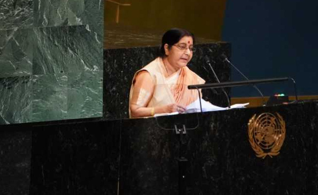 Full Text Of Sushma Swaraj's Speech At 73rd UN General Assembly