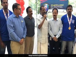 Kerala Fisherman Over Whose Back Women Climbed To Safety Gifted A Car Kerala Fisherman Over Whose Back Women Climbed To Safety Gifted A Car