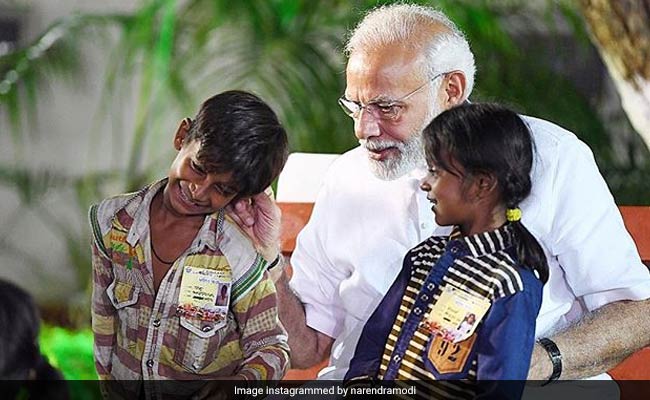 PM Modi Continues 'Kaan Ki Baat' With His 'Young Friends.' See Pic
