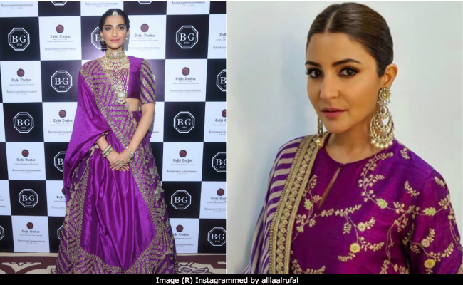 Purple Reign, As Seen On Sonam Kapoor And Anushka Sharma
