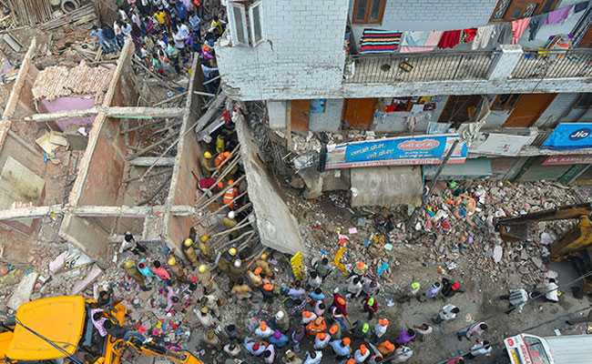 Seven Killed As Five-Storey Building Collapses In Delhi