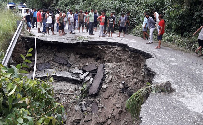 Landslides Affect Traffic Movement In Sikkim, West Bengal
