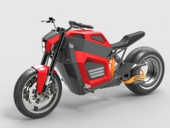RMK E2 Electric Motorcycle Features Hubless Rear Wheel