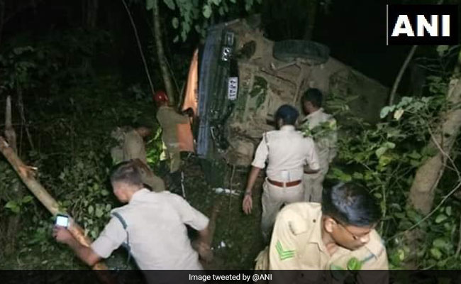 13 Tripura State Rifles Soldiers Injured As Bus Falls Into Gorge