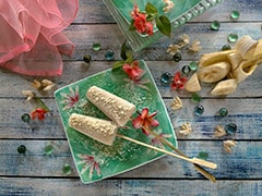 Banana and Maple Ice Lollies