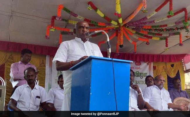 BJP Minister Refuses To Go On Stage After Low Turnout At Tamil Nadu Event