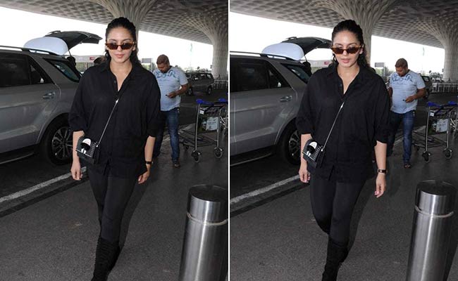 Get Huma Qureshi's All Black Airport Look
