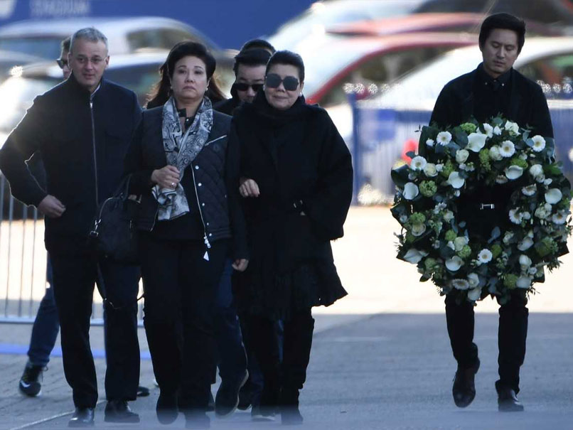 Late Leicester City Boss Vichai Srivaddhanaprabha's Family Visits Helicopter Crash Site